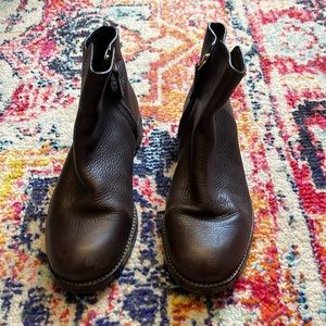Tory Burch chocolate brown booties